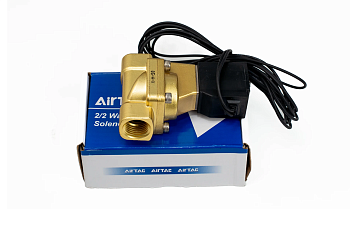 Клапан водяной электромагнитный 1/2 2W-150-15B DC24V PT