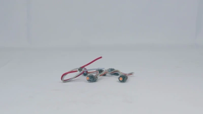 Бусины для ламп водонепроницаемые, светодиодные, перфорированные 9мм зеленые